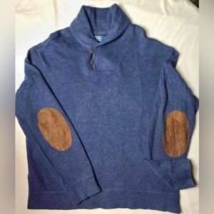 Polo Ralph Lauren Men’s XL Blue Cowl Neck Pullover Sweater